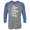 Unisex Triblend Three-Quarter Raglan T-Shirt Thumbnail