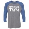 Unisex Triblend Three-Quarter Raglan T-Shirt Thumbnail