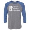 Unisex Triblend Three-Quarter Raglan T-Shirt Thumbnail