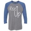 Unisex Triblend Three-Quarter Raglan T-Shirt Thumbnail