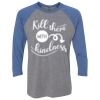 Unisex Triblend Three-Quarter Raglan T-Shirt Thumbnail