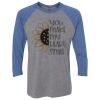 Unisex Triblend Three-Quarter Raglan T-Shirt Thumbnail