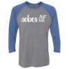 Unisex Triblend Three-Quarter Raglan T-Shirt Thumbnail