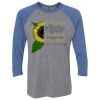 Unisex Triblend Three-Quarter Raglan T-Shirt Thumbnail