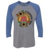 Unisex Triblend Three-Quarter Raglan T-Shirt Thumbnail