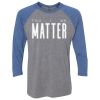 Unisex Triblend Three-Quarter Raglan T-Shirt Thumbnail