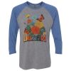 Unisex Triblend Three-Quarter Raglan T-Shirt Thumbnail