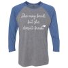 Unisex Triblend Three-Quarter Raglan T-Shirt Thumbnail