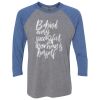 Unisex Triblend Three-Quarter Raglan T-Shirt Thumbnail