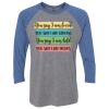 Unisex Triblend Three-Quarter Raglan T-Shirt Thumbnail