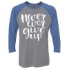 Unisex Triblend Three-Quarter Raglan T-Shirt Thumbnail