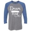 Unisex Triblend Three-Quarter Raglan T-Shirt Thumbnail