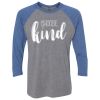 Unisex Triblend Three-Quarter Raglan T-Shirt Thumbnail