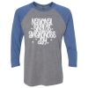 Unisex Triblend Three-Quarter Raglan T-Shirt Thumbnail