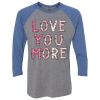 Unisex Triblend Three-Quarter Raglan T-Shirt Thumbnail