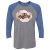 Unisex Triblend Three-Quarter Raglan T-Shirt Thumbnail