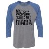 Unisex Triblend Three-Quarter Raglan T-Shirt Thumbnail