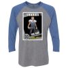 Unisex Triblend Three-Quarter Raglan T-Shirt Thumbnail