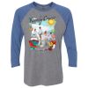 Unisex Triblend Three-Quarter Raglan T-Shirt Thumbnail