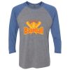 Unisex Triblend Three-Quarter Raglan T-Shirt Thumbnail