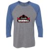 Unisex Triblend Three-Quarter Raglan T-Shirt Thumbnail