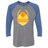 Unisex Triblend Three-Quarter Raglan T-Shirt Thumbnail