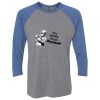 Unisex Triblend Three-Quarter Raglan T-Shirt Thumbnail