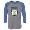 Unisex Triblend Three-Quarter Raglan T-Shirt Thumbnail