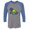 Unisex Triblend Three-Quarter Raglan T-Shirt Thumbnail