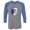 Unisex Triblend Three-Quarter Raglan T-Shirt Thumbnail