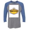 Unisex Triblend Three-Quarter Raglan T-Shirt Thumbnail