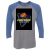 Unisex Triblend Three-Quarter Raglan T-Shirt Thumbnail