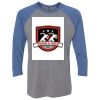 Unisex Triblend Three-Quarter Raglan T-Shirt Thumbnail