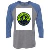 Unisex Triblend Three-Quarter Raglan T-Shirt Thumbnail