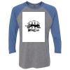 Unisex Triblend Three-Quarter Raglan T-Shirt Thumbnail