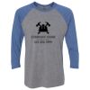 Unisex Triblend Three-Quarter Raglan T-Shirt Thumbnail