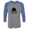 Unisex Triblend Three-Quarter Raglan T-Shirt Thumbnail