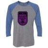 Unisex Triblend Three-Quarter Raglan T-Shirt Thumbnail