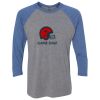 Unisex Triblend Three-Quarter Raglan T-Shirt Thumbnail