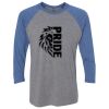 Unisex Triblend Three-Quarter Raglan T-Shirt Thumbnail