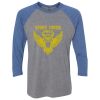 Unisex Triblend Three-Quarter Raglan T-Shirt Thumbnail