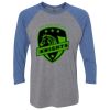 Unisex Triblend Three-Quarter Raglan T-Shirt Thumbnail