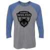 Unisex Triblend Three-Quarter Raglan T-Shirt Thumbnail