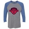 Unisex Triblend Three-Quarter Raglan T-Shirt Thumbnail