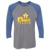 Unisex Triblend Three-Quarter Raglan T-Shirt Thumbnail