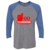 Unisex Triblend Three-Quarter Raglan T-Shirt Thumbnail