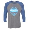 Unisex Triblend Three-Quarter Raglan T-Shirt Thumbnail