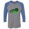 Unisex Triblend Three-Quarter Raglan T-Shirt Thumbnail