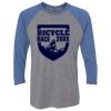 Unisex Triblend Three-Quarter Raglan T-Shirt Thumbnail