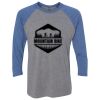 Unisex Triblend Three-Quarter Raglan T-Shirt Thumbnail